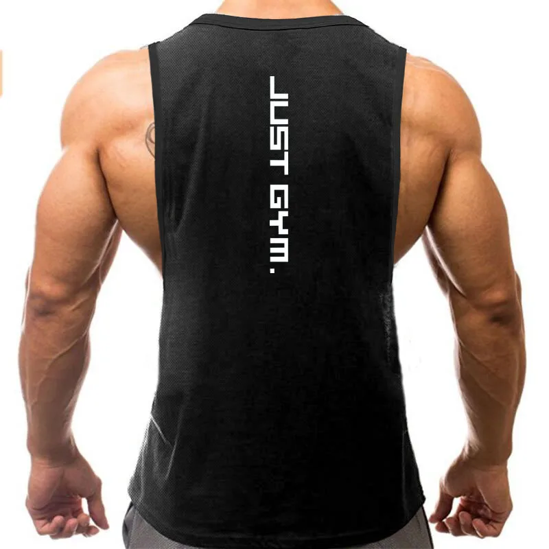 

Summer Mesh Quick Dry Fitness Shirts Mens Bodybuilding Tank Tops Gym Running Exercise Muscles Clothing Sleeveless Casual Vests