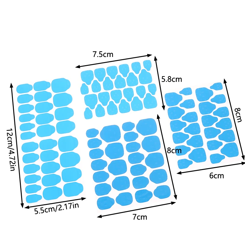 10Pcs 24 Pills/Sheet UV Double Side Adhesive Tape Glue Sticker False Nail Glue For Fake Nails Tips Clear Jelly Pad Press Tool