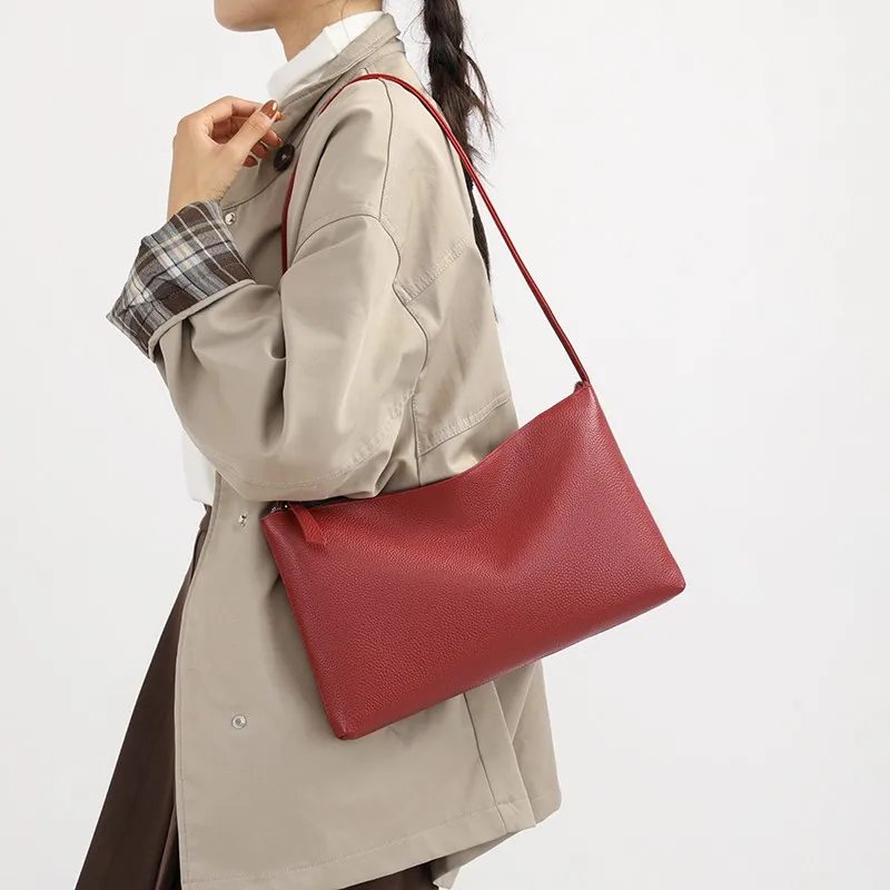 

Elegant Women's Leather Classic Stylish Fashion Shoulder Designer Tote Bag Luxury Crossbody Handbag For Daily Chic Outfits