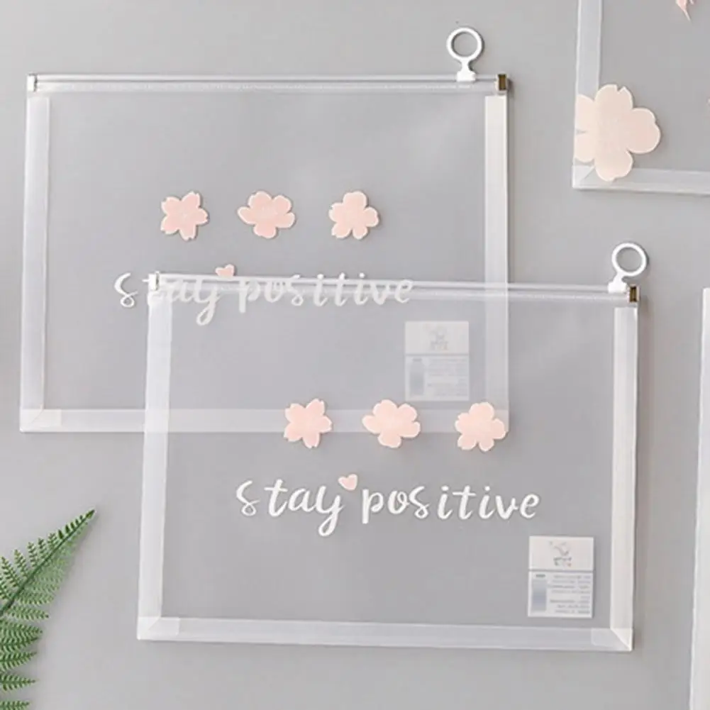 4Pcs Functional Zipper File Bags Portable File Bags Moisture Resistant Extra Large Zipper Bags  Organization