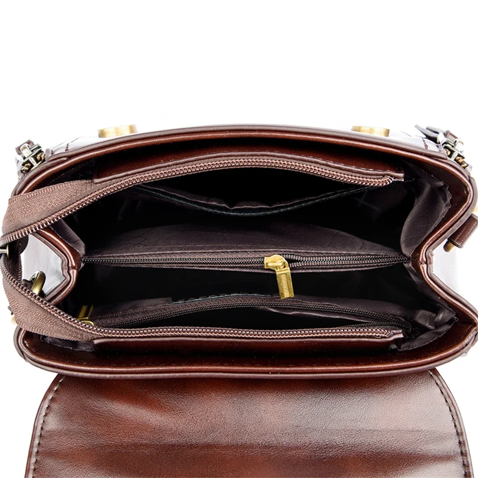 Women\'s Soft Leather Top-Handle Bags Luxury Design Shoulder Messenger Bags High Quality Handbags and Purses Commuting Sac a Main