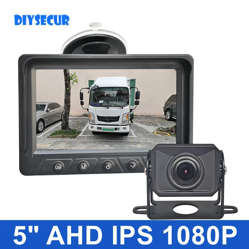 DIYSECUR 1080P 5inch AHD IPS 4PIN Reverse Rear View Car Monitor Waterproof AHD Starlight Night Vision Backup Bus Truck Camera