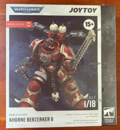 

【SF】JOYTOY 1/18 Action Figure Warhammer 40K World Eaters Khorne Berzerker 6 Prime Model Toy Gift