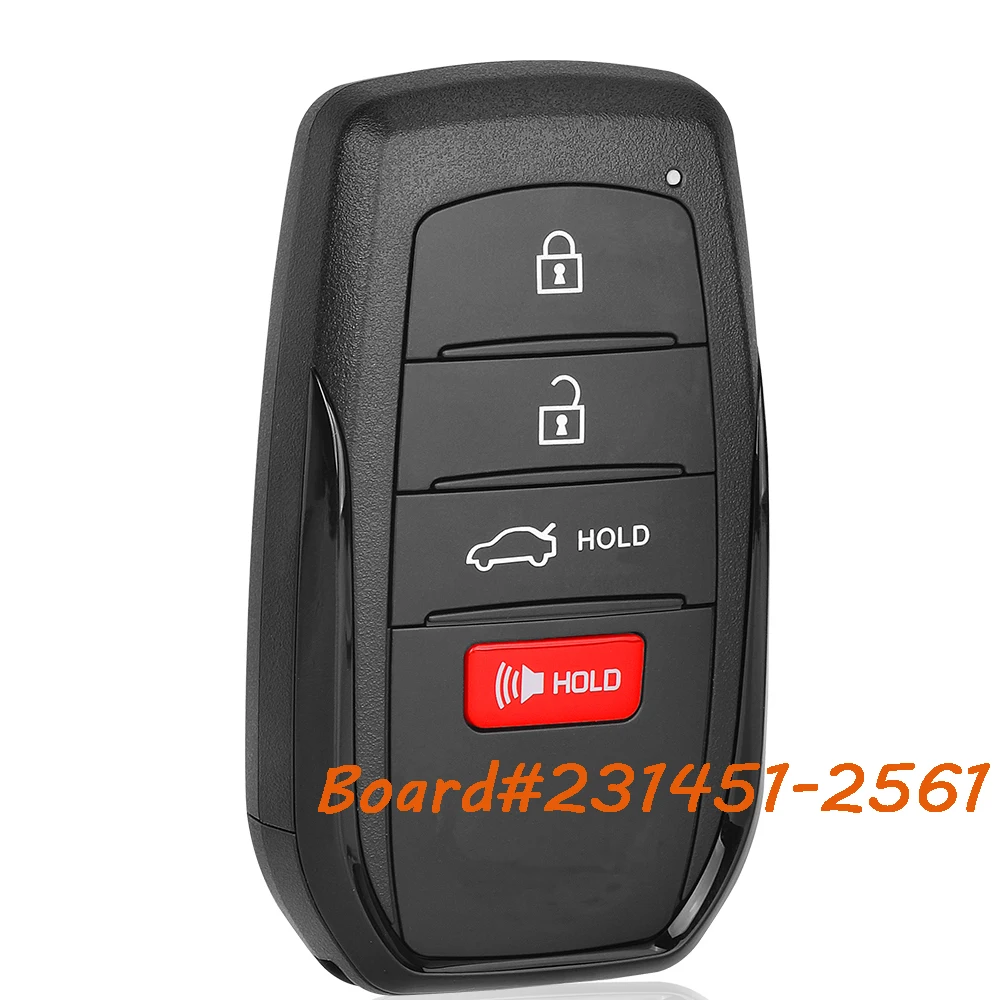 

KEYECU 231451-2561 для Toyota Corolla 2023 2024 HYQ14FBW умный бесконтактный дистанционный брелок без ключа 314,3 МГц 4 кнопки