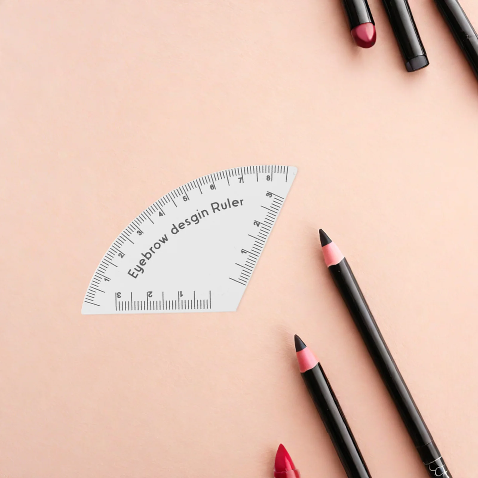 Szablon do mapowania brwi, wielokrotnego użytku, narzędzie do rysowania i modelowania brwi dla precyzyjnych, symetrycznych brwi, szablon do pomiaru.