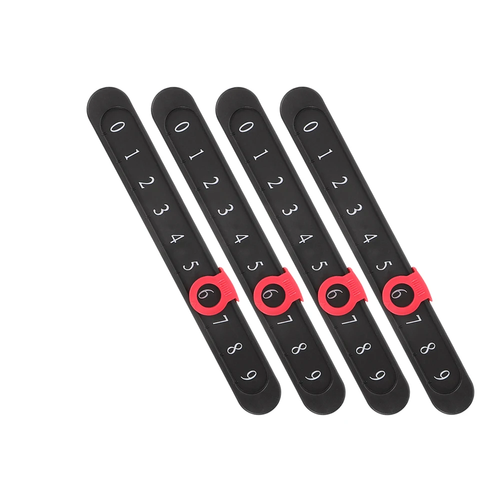 

5 Pcs Foosball Scoreboard Table Football Scoring Board Mini Game Counter Plastic Accessories for Home Office Competition Black