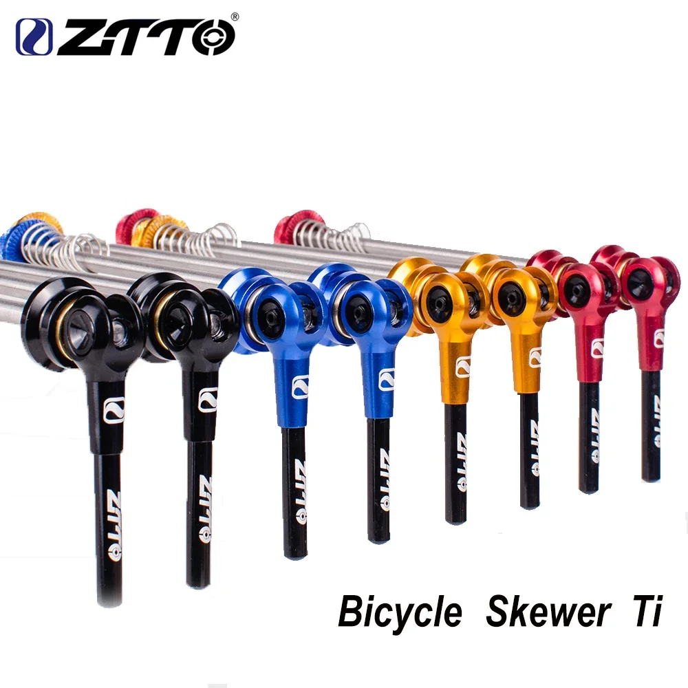 

ZTTO Ti Ultralight Quick Release Skewers Cycling Part for MTB Road Bike 9mm 5mm Wheel Axle Eccentric QR 100 135 Bicycle Skewer