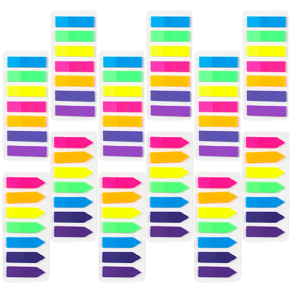 

12 комплектов цветных липких вкладок, маркеры для книг, указательные вкладки с аннотациями, школьный офис, простые в использовании маркеры для книг, школьные принадлежности