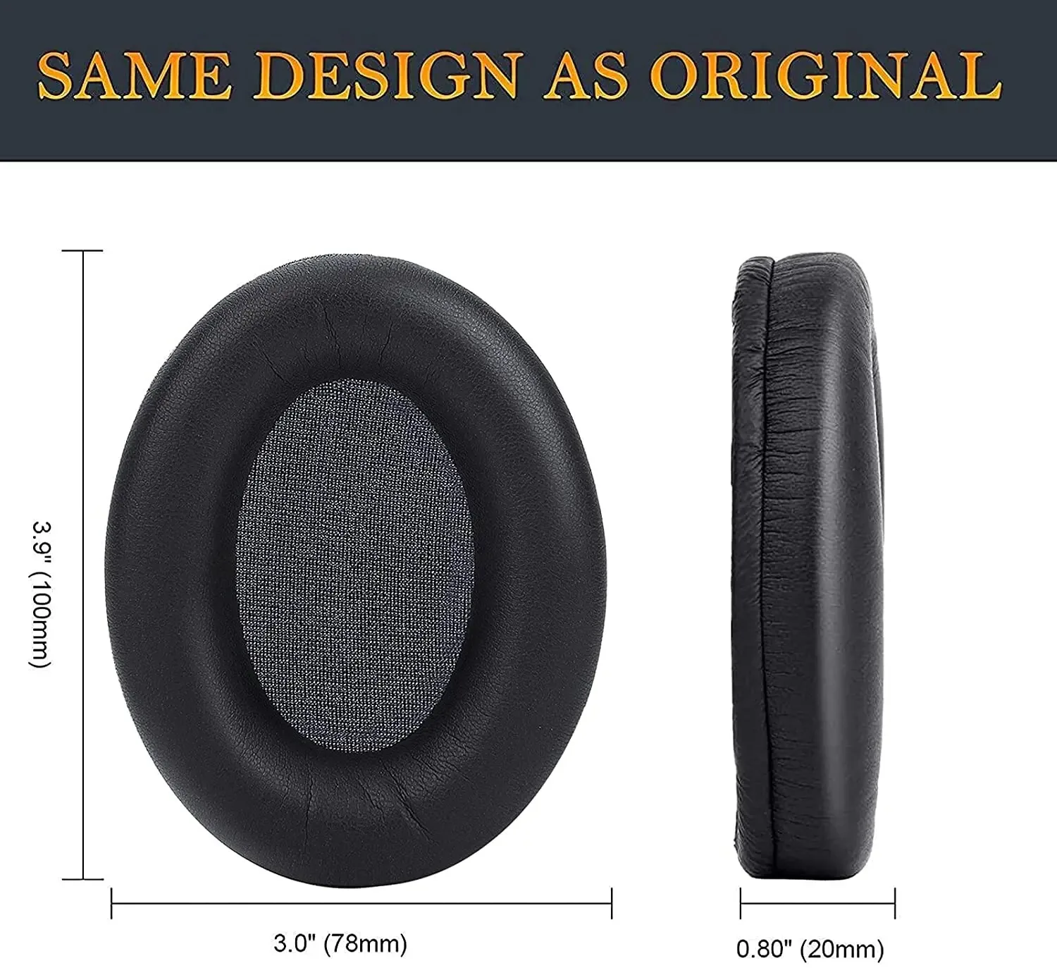 1000XM4 Replacement Earpads Noise Canceling Ear Cushions Protein Leather Ear Covers Repair Parts for Sony WH-1000XM4 Headphones view 6