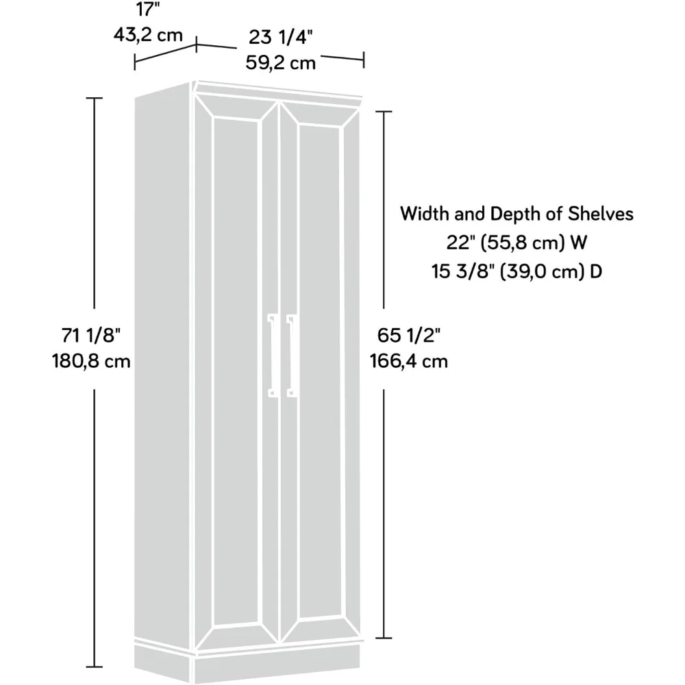 HomePlus Storage Шкафы для кладовки, ‎L: 23,25 x W: 17 x H: 71,18 дюйма, Sienna Oak finish