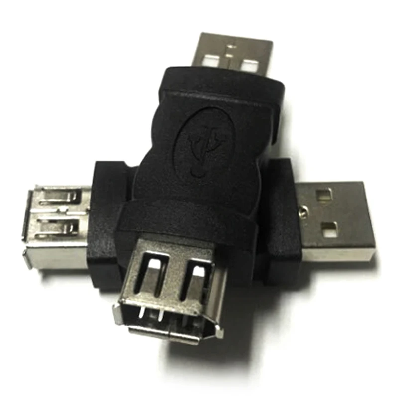 Firewire-Tipo A adaptador macho, Firewire, IEEE 1394, 6 pinos, fêmea para USB 2.0, câmeras, telefones celulares, MP3 player, PDAs, preto