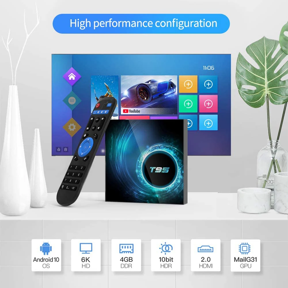 TV BOX 4K IPTV BOX 4K UHD Android 11 16G ddr3 Ram Caja negra Francia Almacén Entrega global España Europa Medio Oriente NA