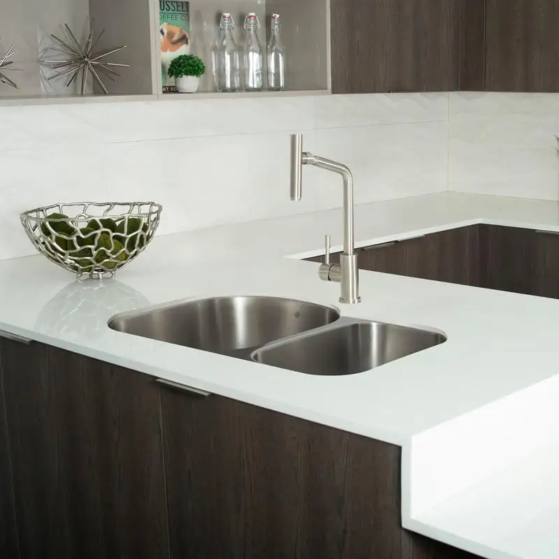 

Double Bowl Undermount Kitchen Sink 31.5"x20.5" – Stainless Steel – Noise Reduction, Durable, Easy to Clean – Modern Kitchen