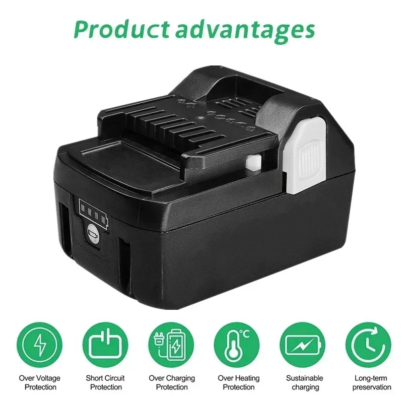 Compatible with High Tech Hitachi 14.4V lithium drill battery BSL1830/1430 6.0Ah large capacity charger