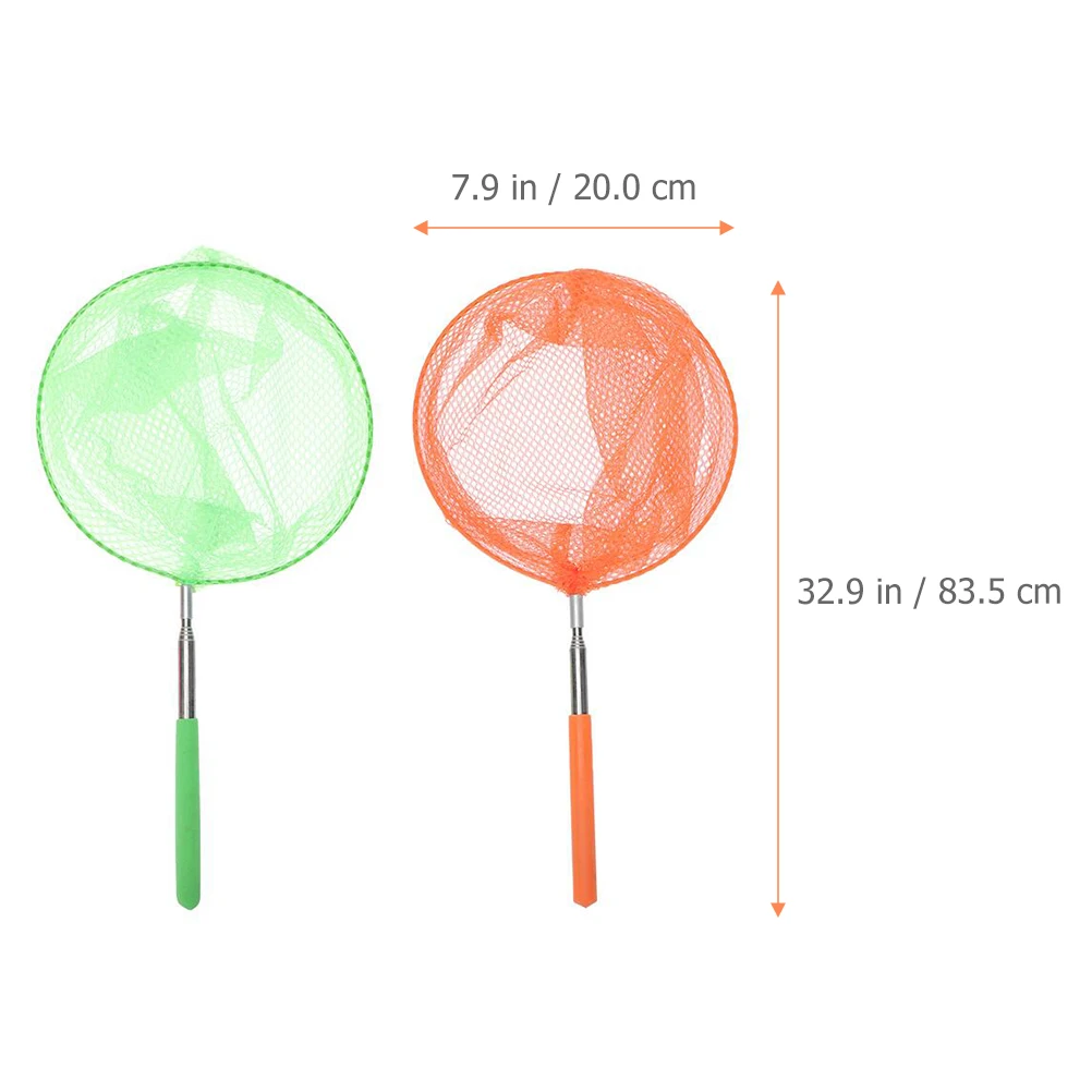 

3Pcs Stainless Steel Telescopic Fishing Nets Portable Butterfly Insect Catcher Kit for Kids Outdoor Nature Exploration Visual