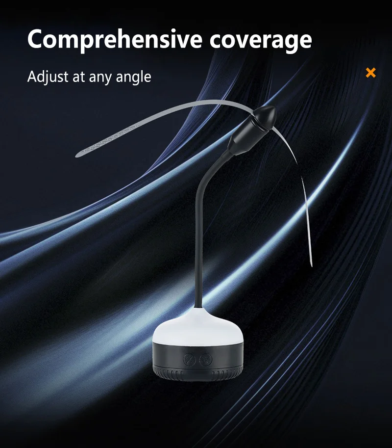 Lenovo Portable Mosquito Repellent Fan Multi Angle Adjustable Hanging Bug Repellent Fan Lamp Mosquito Insect Repellent Device