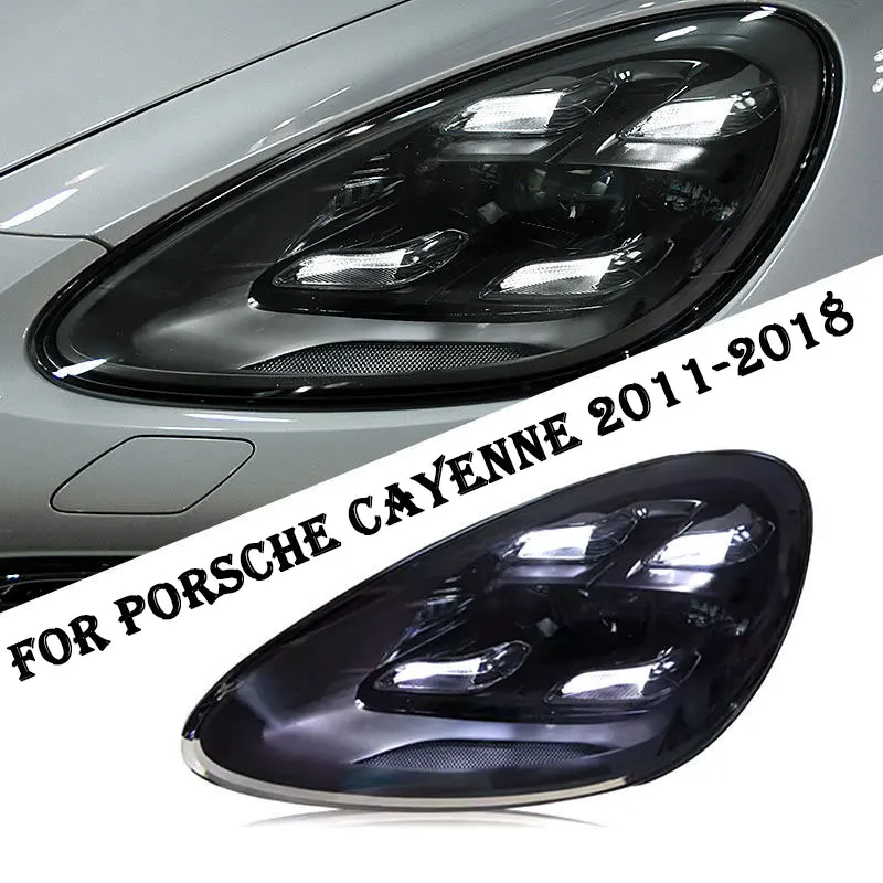 

Автомобильные фары, светодиодные фары для Porsche Cayenne, 2011-2018 958, светодиодные лазерные матричные фары, обновление 2020, стиль