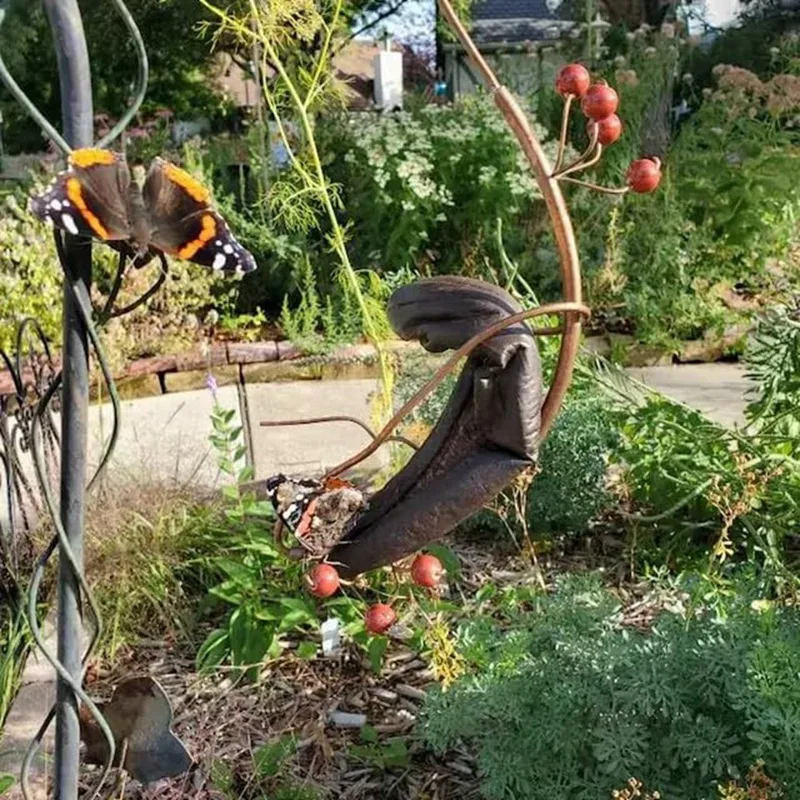 Farfalla Banana amaca mangiatoia a farfalla, supporto per Banana, mangiatoia per insetti da giardino mangiatoia da giardino mangiatoia per appendere durevole