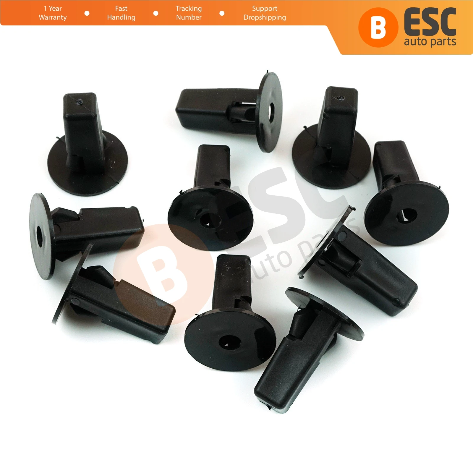 

ESC Auto Parts ECF5053 10 Pieces Fender Lining Screw Grommet for 90189-06157 Toyota Fast Shipment