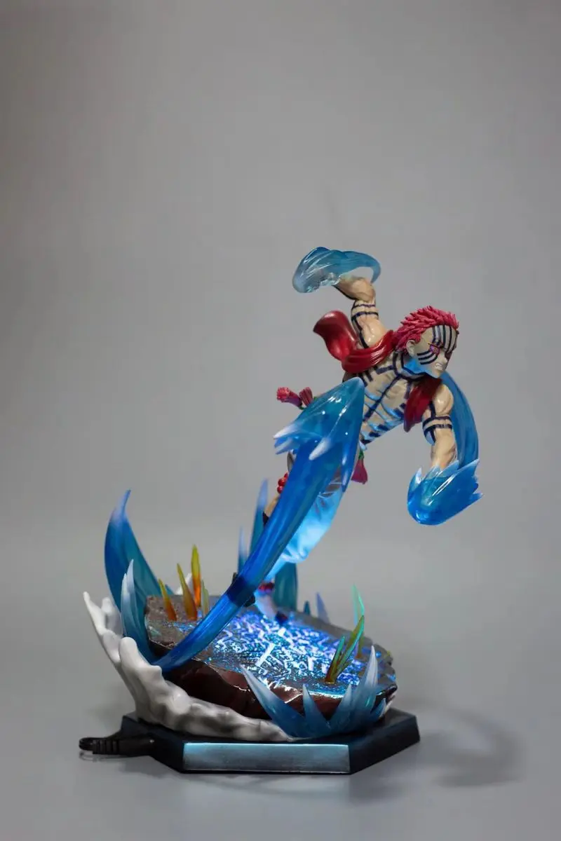 ​ 2025 Demon Slayer Kimetsu No Yaib Akaza Upper Moon Three Battle Pose 26 см Аниме Фигурка Статуя Украшение рабочего стола Подарок ​