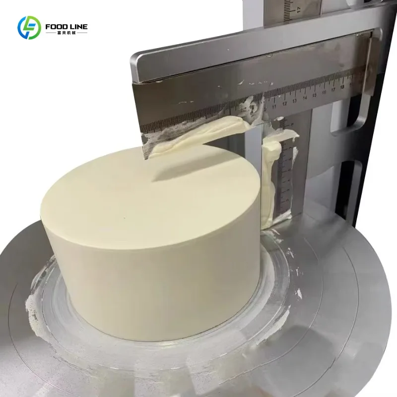 Customized Automatic Cake Cream Spreader Smoothing Frosting Machine Cake Bread Coating Baking Equipment