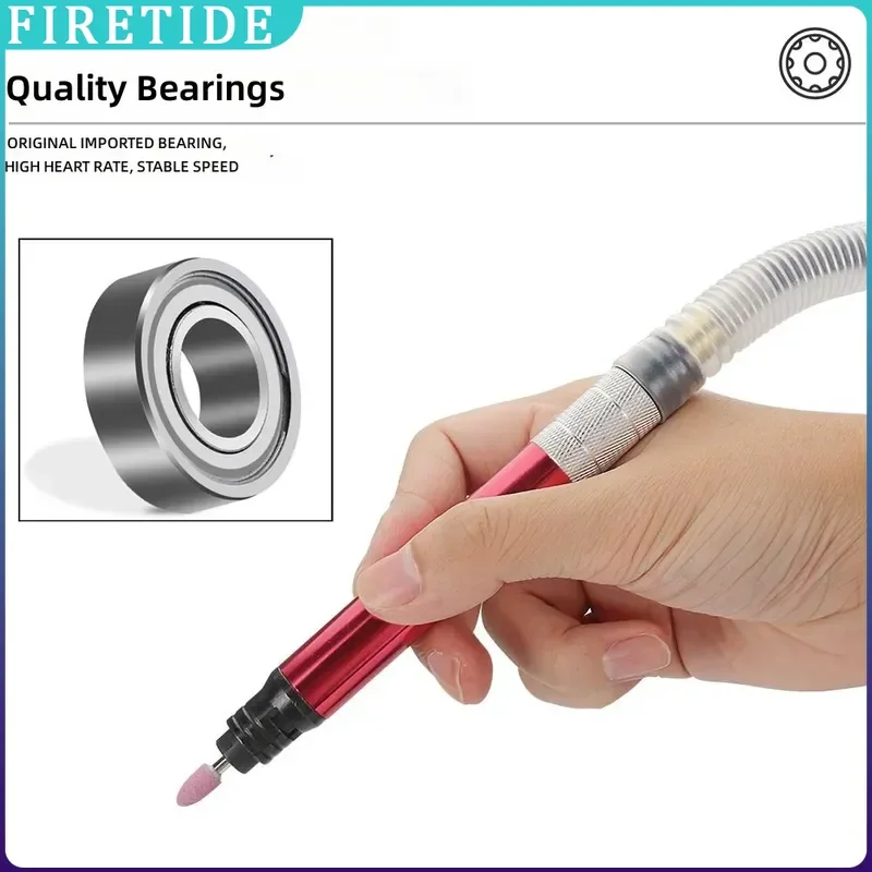High Speed Mini Air Pencil Die Grinder Pneumatic Polishing Engraver For Jewelry Wood Metal Carving Deburring And Craft Polishing