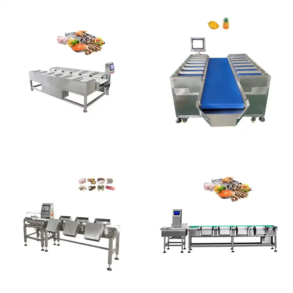 

Fruits Meat Chicken Shrimp Onion Palm Dates Potato Cherry Tomato Weight Grading and Sorting Machine