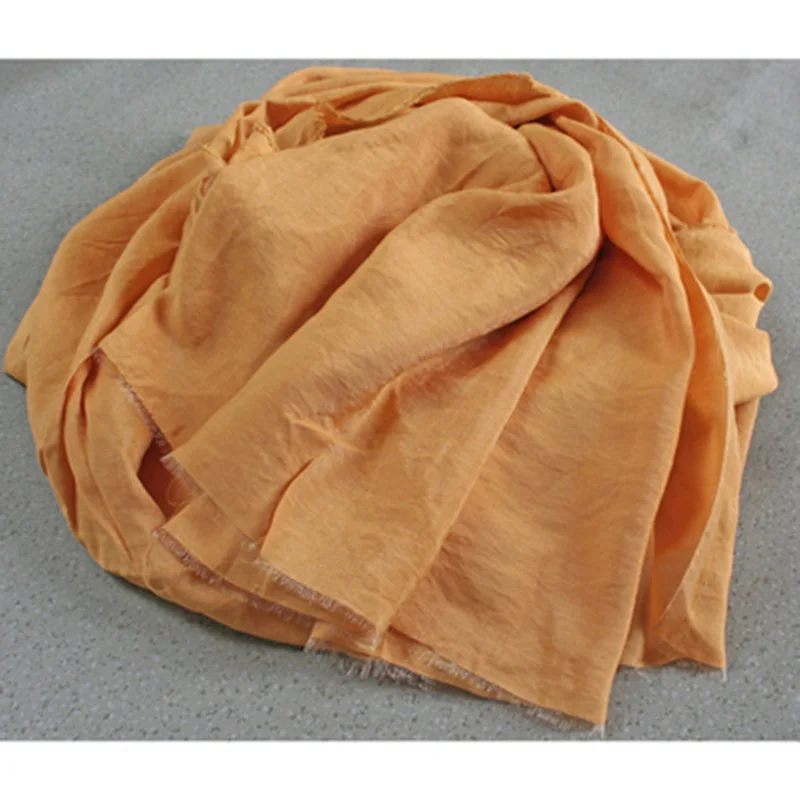 Soft Thin Transparent Silk Cotton Combed Fabric, Solid Color for Robe, Yoga Clothes, Garment Shirt Lining, T1911