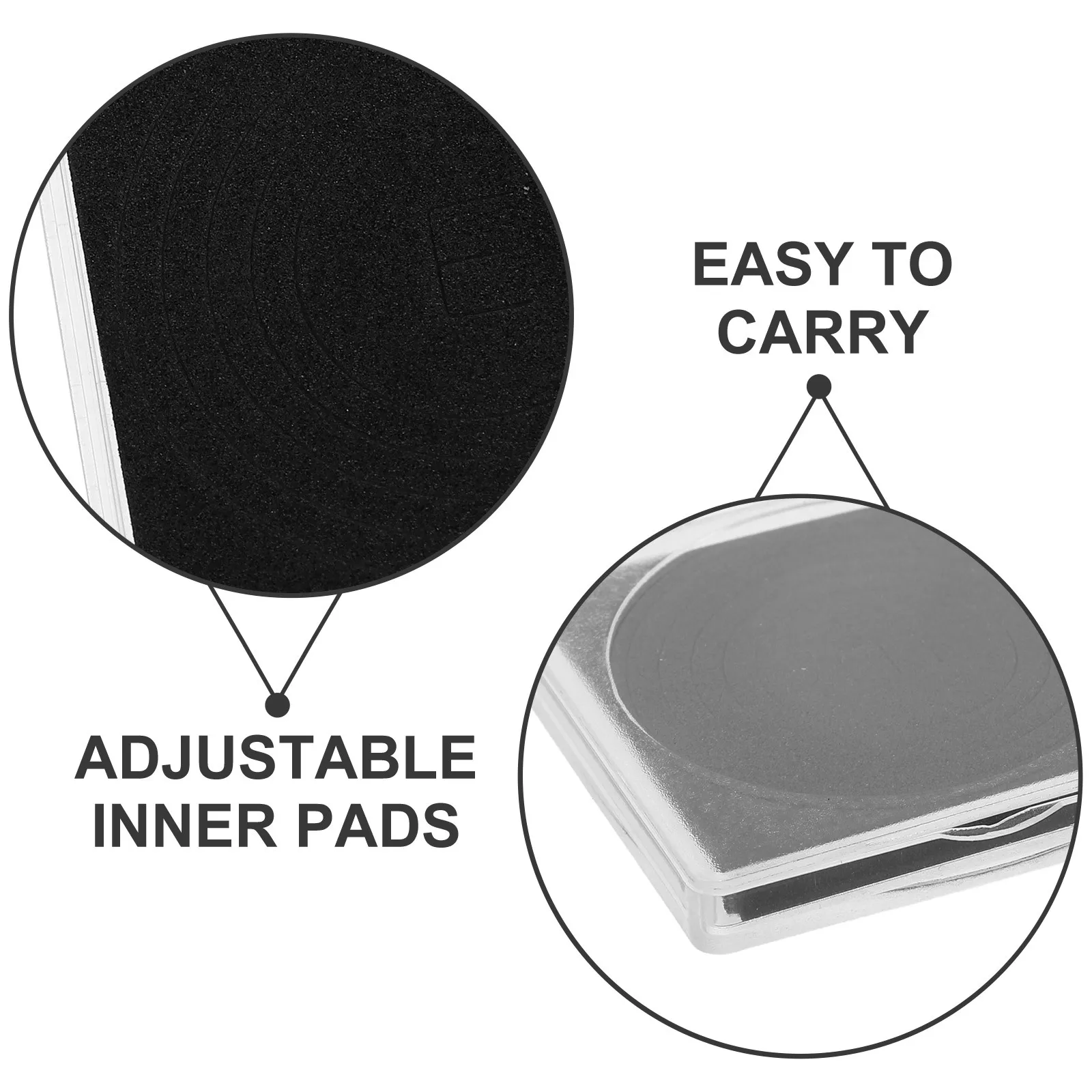 20 szt. Przezroczyste pudełka na monety, regulowane, twarde etui na monety o średnicy 20/25/30/35/40 mm, do ekspozycji, przechowywania kolekcji, podróży i domu.