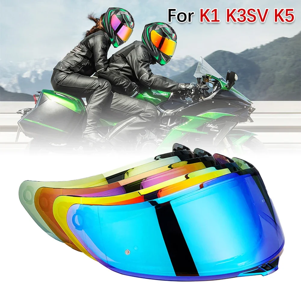 Motocicleta capacete viseira lente escudo óculos, moto capacete lente, rosto cheio para AGV K5, K5S, K5-S, K3SV, K1, K1S, Compact ST