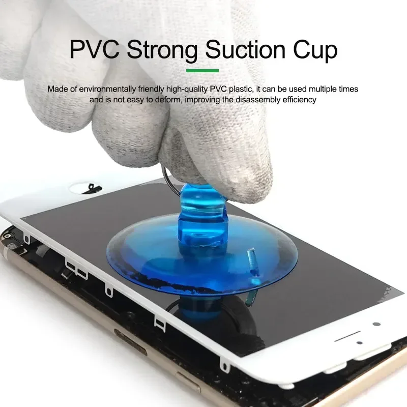 RL-079 With Ring Lock Suction Cup PVC Suction Cup For Laptop Tablet Phone Screen Removal Shell Vacuum Adsorption Phone Holder