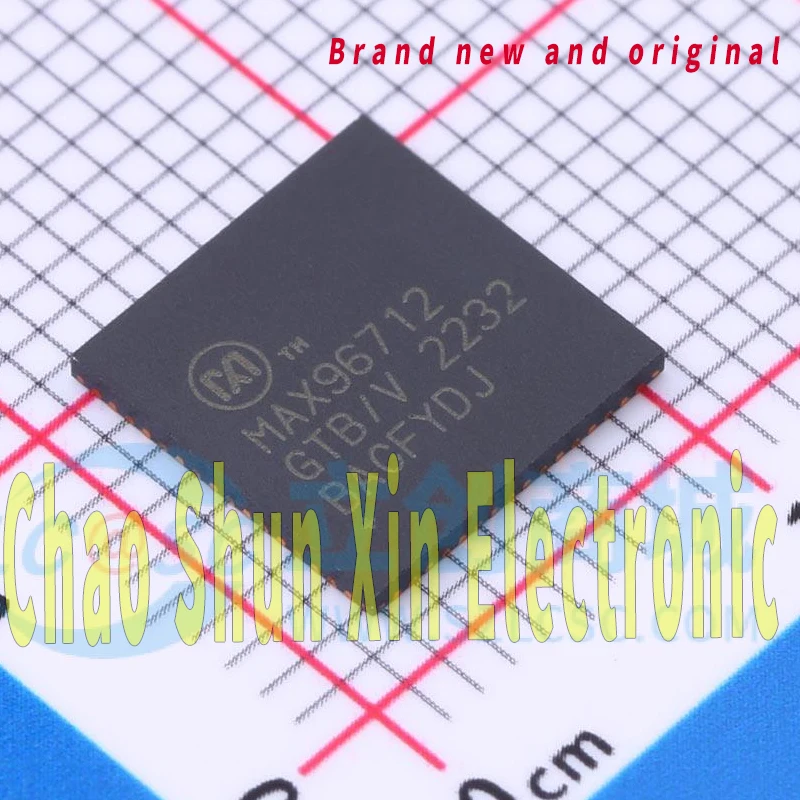 Max96712Gtb/V+T Brand New Genuine Vqfn64 Silk Screen Max96712Gtb/V Digital Components