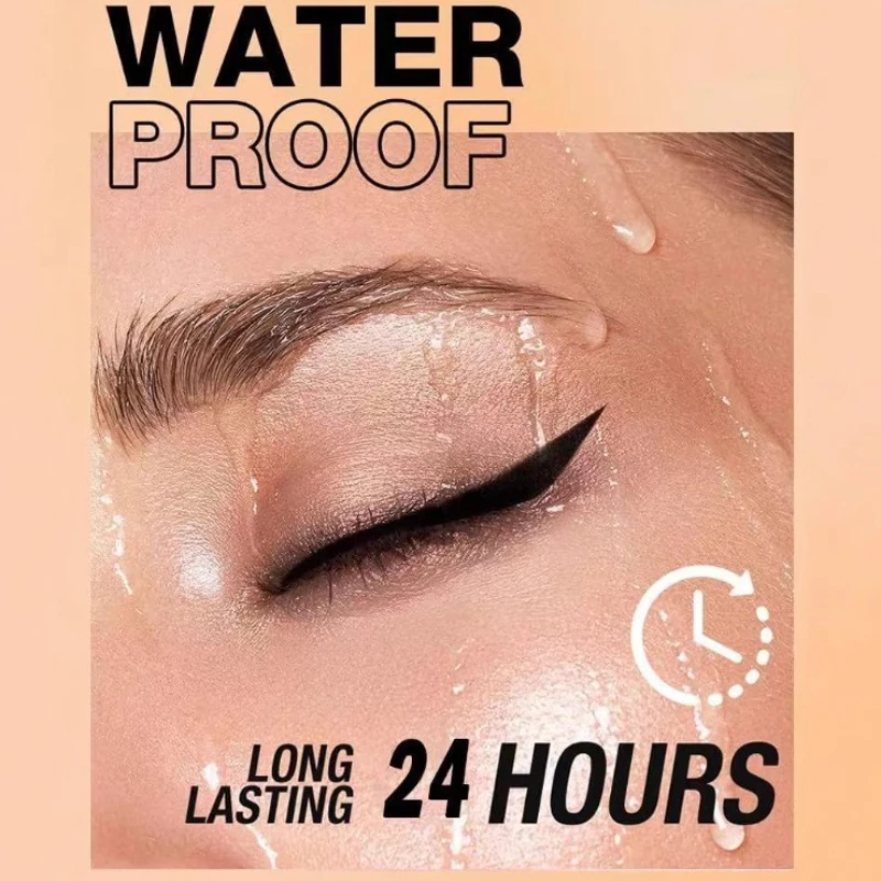 Zwarte Ultrafijne Tip Vloeibare Eyeliner Pen Blijvende Waterdichte Matte Eyeliner Smudge-Proof Sneldrogende Eyeliner Potloden Make-up