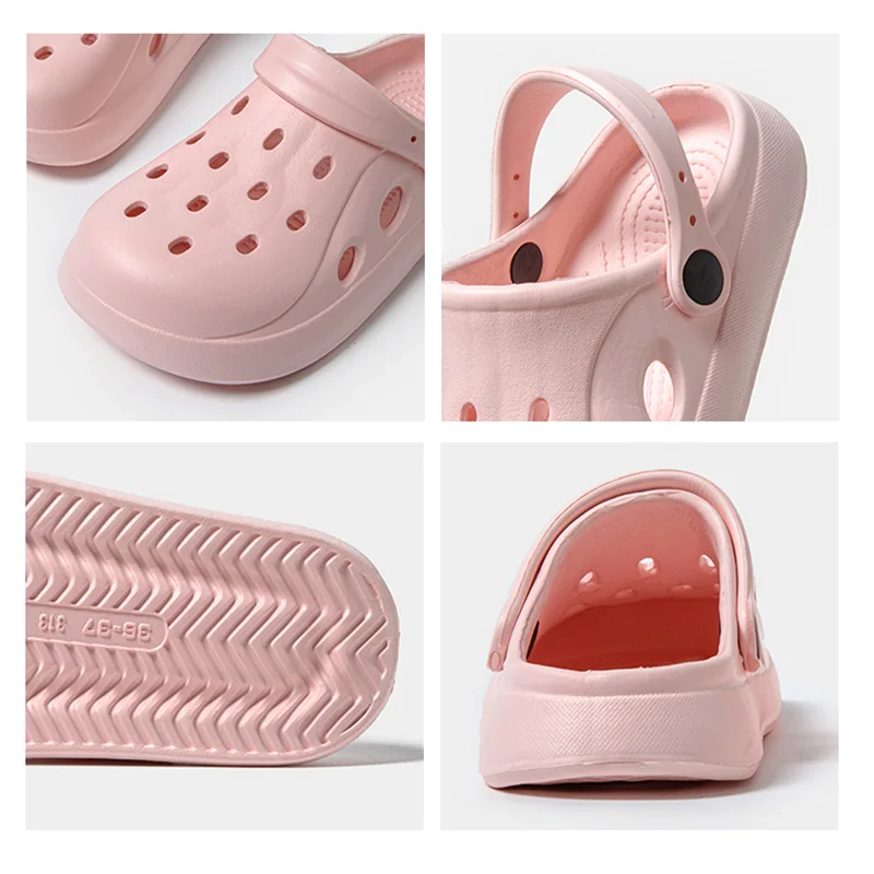 Women Clogs Summer Women Sandals Thick Bottom Home Slides Soft EVA Dry Wedges Platform Garden Shoes Beach Sandals Home Slippers