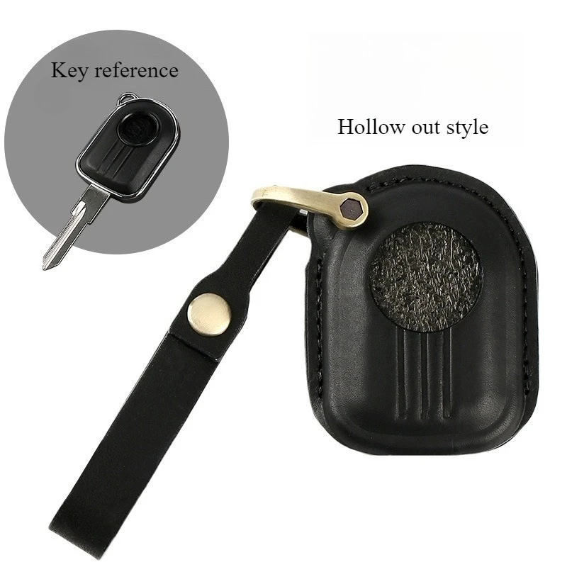 

Handmade Genuine Cowhide Leather Key Fob Cover Fit For Peugeot Django 150 Motorcycle Key Case Full Protection Vintage