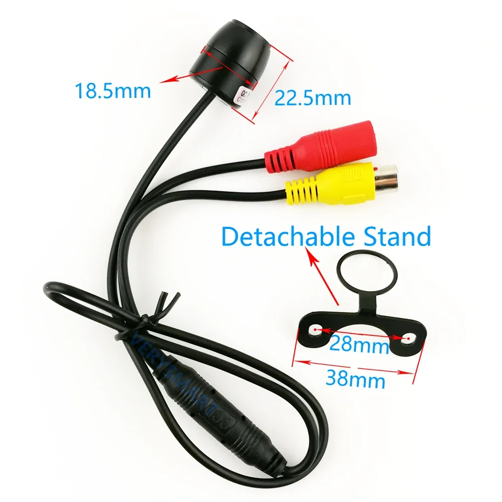 كاميرا مراقبة للسيارة كاميرا صغيرة خارجية مقاومة للماء Ip67 Cvbs كاميرا CCTV تناظرية صغيرة 12 فولت 1A رؤية أمامية