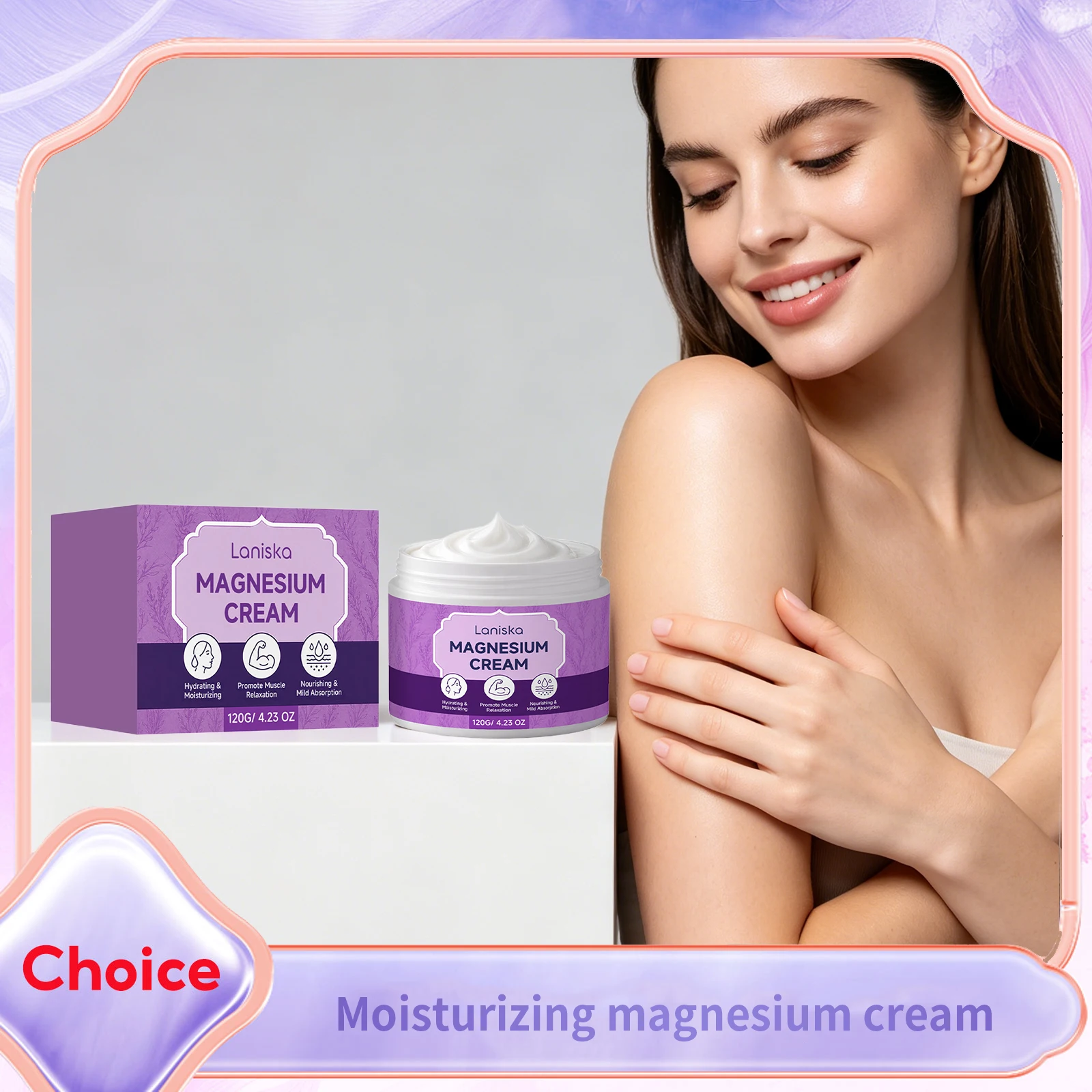 

Herbal Magnesium Cream Deep Moisturizes Soothing Dryness Reduce Redness Relieve Muscle Fatigue Massage Care Hydrating Body Cream