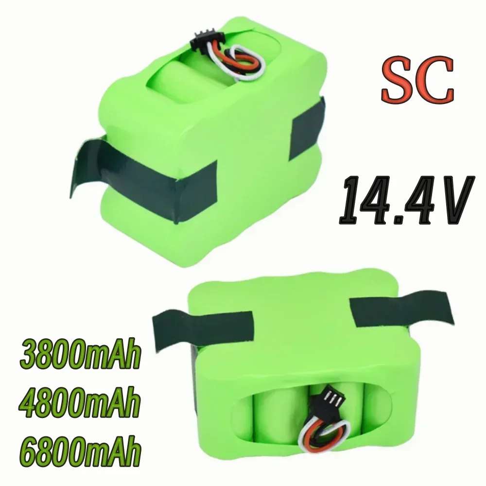 NEW 14.4V 6800mAh SC Ni-MH Rechargeable Battery for KV8 XR210 XR510 XR210A XR210B XR510B XR510D Vacuum Cleaner Sweeping Robot