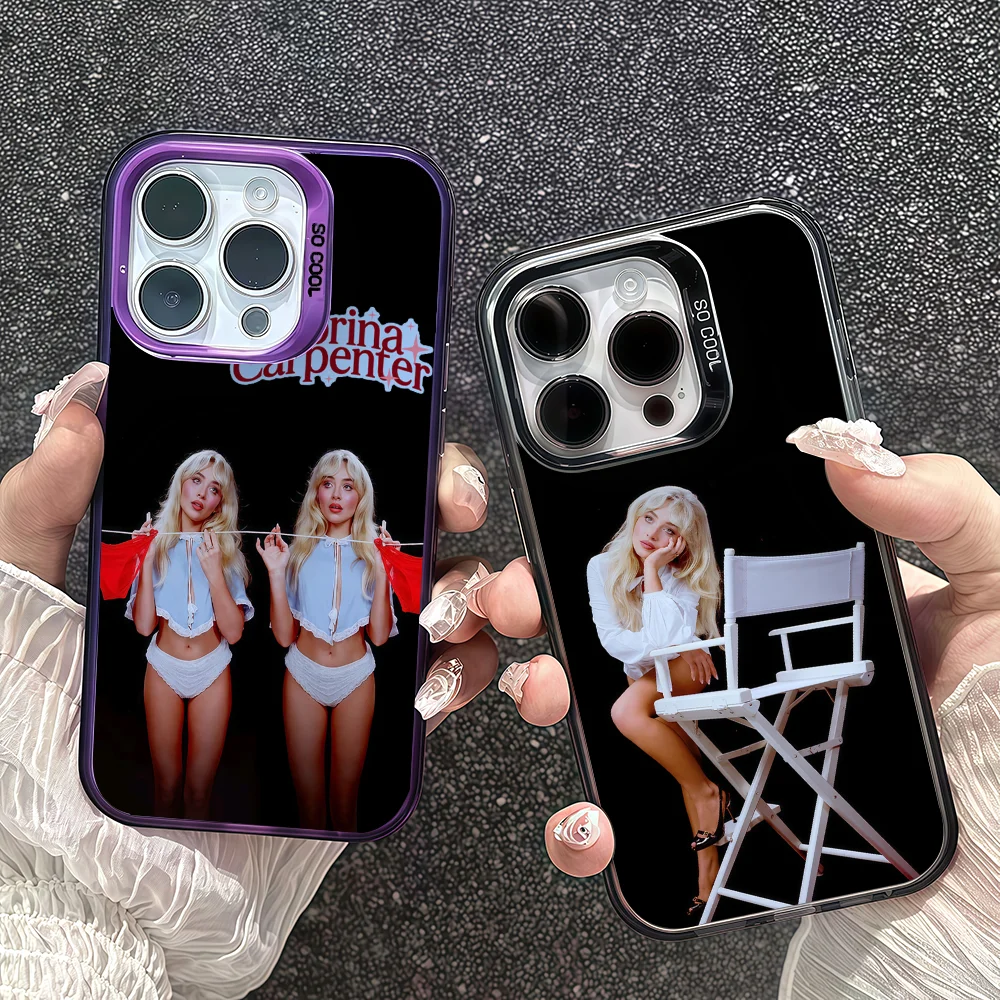 

American singer phone case For Samsung S25 S24 S23 A07 A17 A06 Ultra FE Plus Protective IMD Color Cover S-Sabrina C-Carpenter