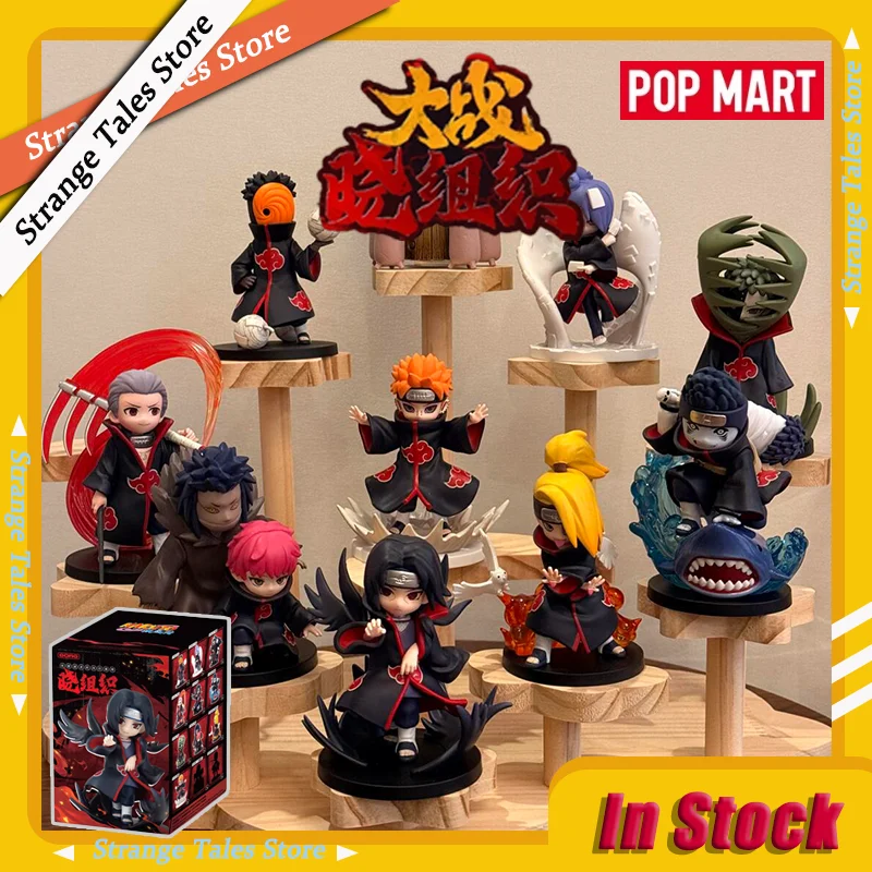 POP MART Oficial, GONG Naruto Shippuden, Serie Arco de Akatsuki, Caja Ciega de Figuras Coleccionables, Caja Misteriosa, Modelo Sorpresa, Regalos de Juguete para Niños