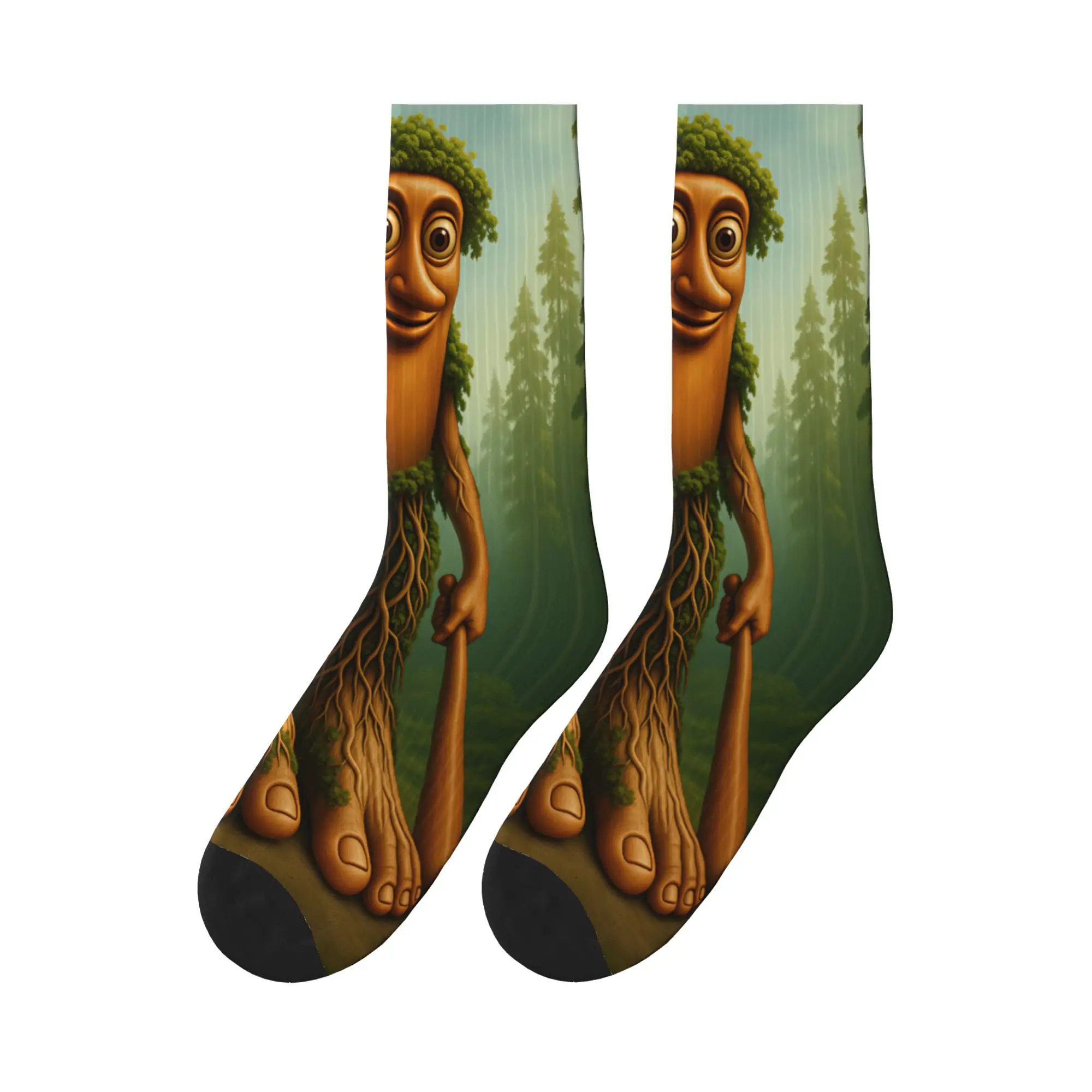 Tung Tung Sahur Forest Giant Tree Monster Socks  Non-Slip Stockings Adults Men Quality Cycling Socks Autumn Elegant Design Socks
