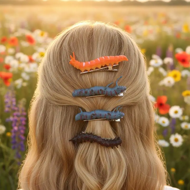 3D Gruselige Haarspangen - Lustige & Realistische Haarnadeln für die Gruselsaison, Neuartige Clips für Party & Cosplay – Detail 2