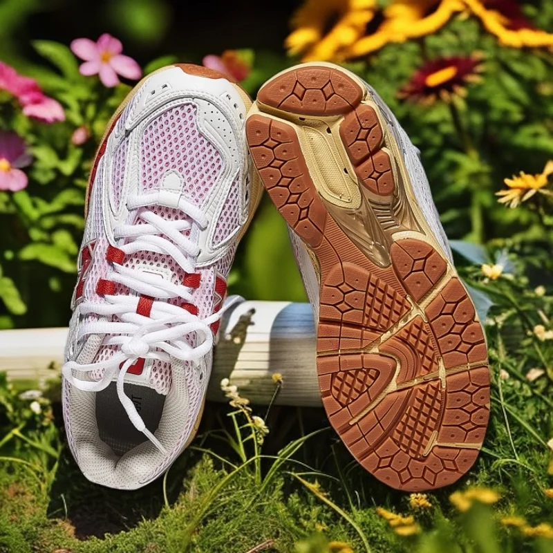 

Men's and women's dad shoes, running and sports shoes, mesh 1906, breathable running and everyday style shoes running