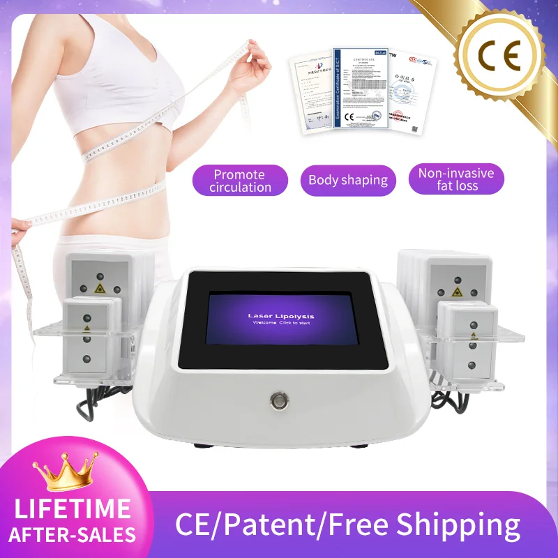 

Home Use Lipo14 Pads Slimming Fat Burning Weight Loss Purple Beauty Machine Anti Cellulite Anti-aging Shaping Beauty SPA Device