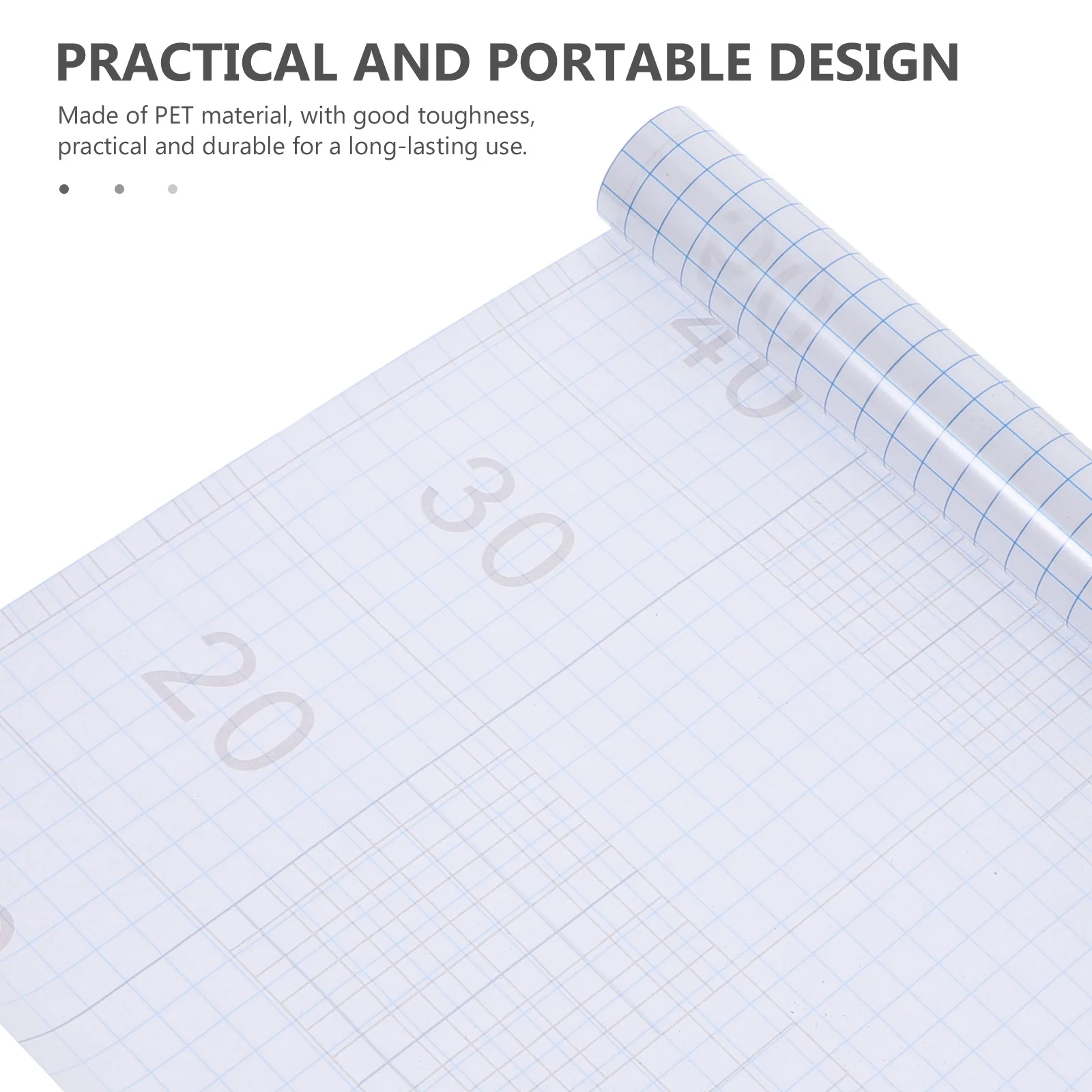 

1 Roll Grid Design Transfer Tape Portable Self-Adhesive Film For Vinyl Positioning Heat Transfer Application