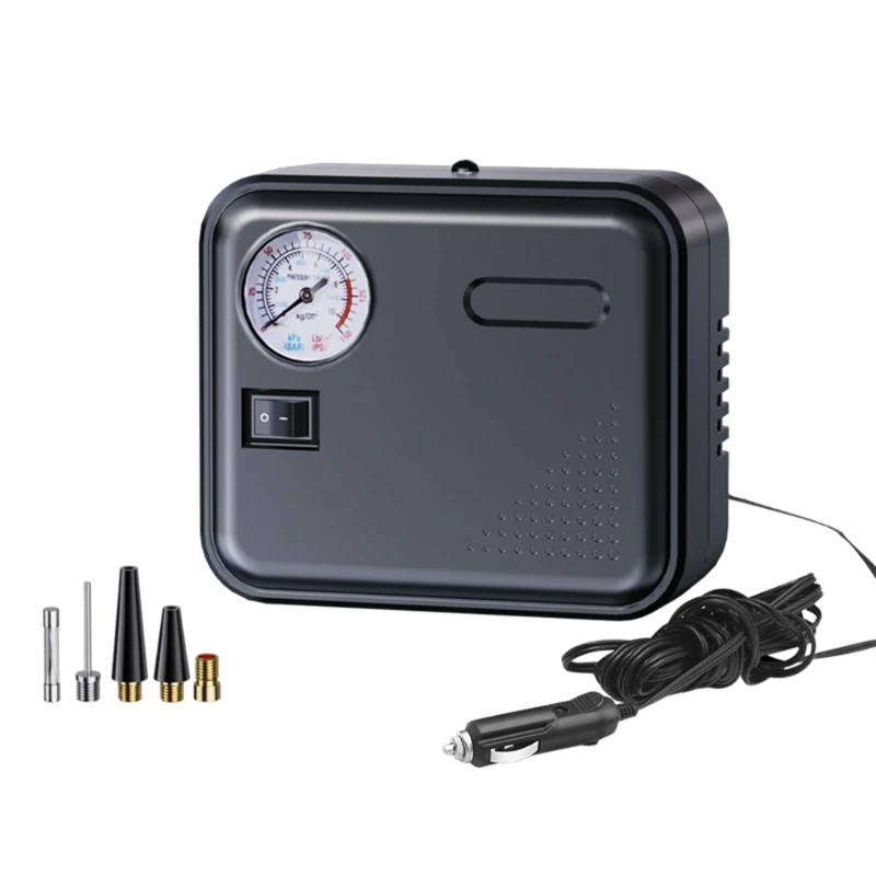 

150PSI Electric Air Portable Car Air Compressor Tire Inflator Flashlight