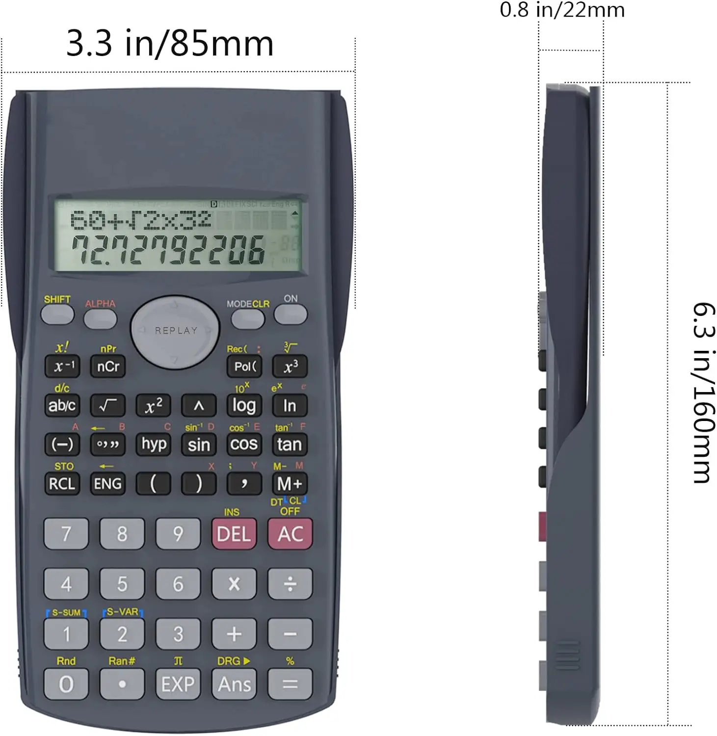 Portable Multifunctional Science Calculator, Stationery, Office, Engineering, School Engineering Tool