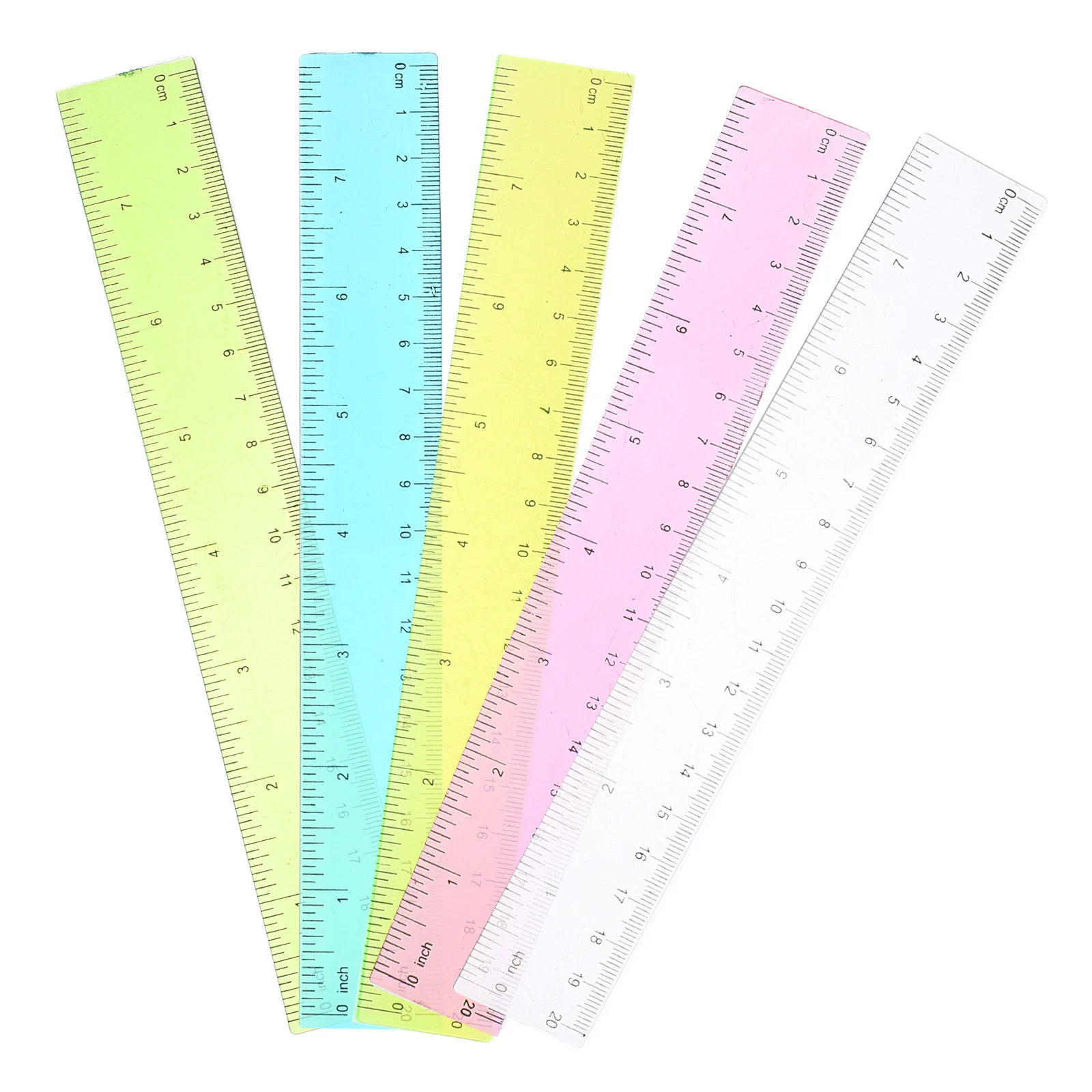 

5Pcs Flexible Ruler Tool Smooth Surface Measuring Set for Drafting Drawing Architecture Office Supply Flexible Ruler