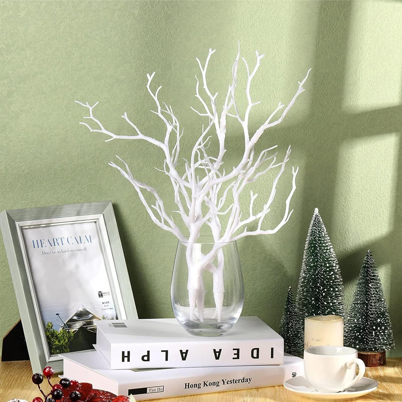 1/3 stücke Kunststoff Zweig Künstliche Gefälschte Geweih Geformt Baum Zweig Dekorative Pflanzen Herbst Winter Hause Weihnachten Hochzeit Tisch Dekor