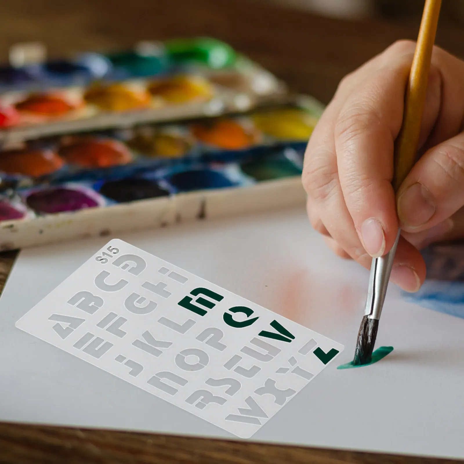 

24Pcs Hollow Painting Templates Letter Stencils Set High-Grade Pet Reusable Alphabet Stencils for DIY Drawing Tracing Frame